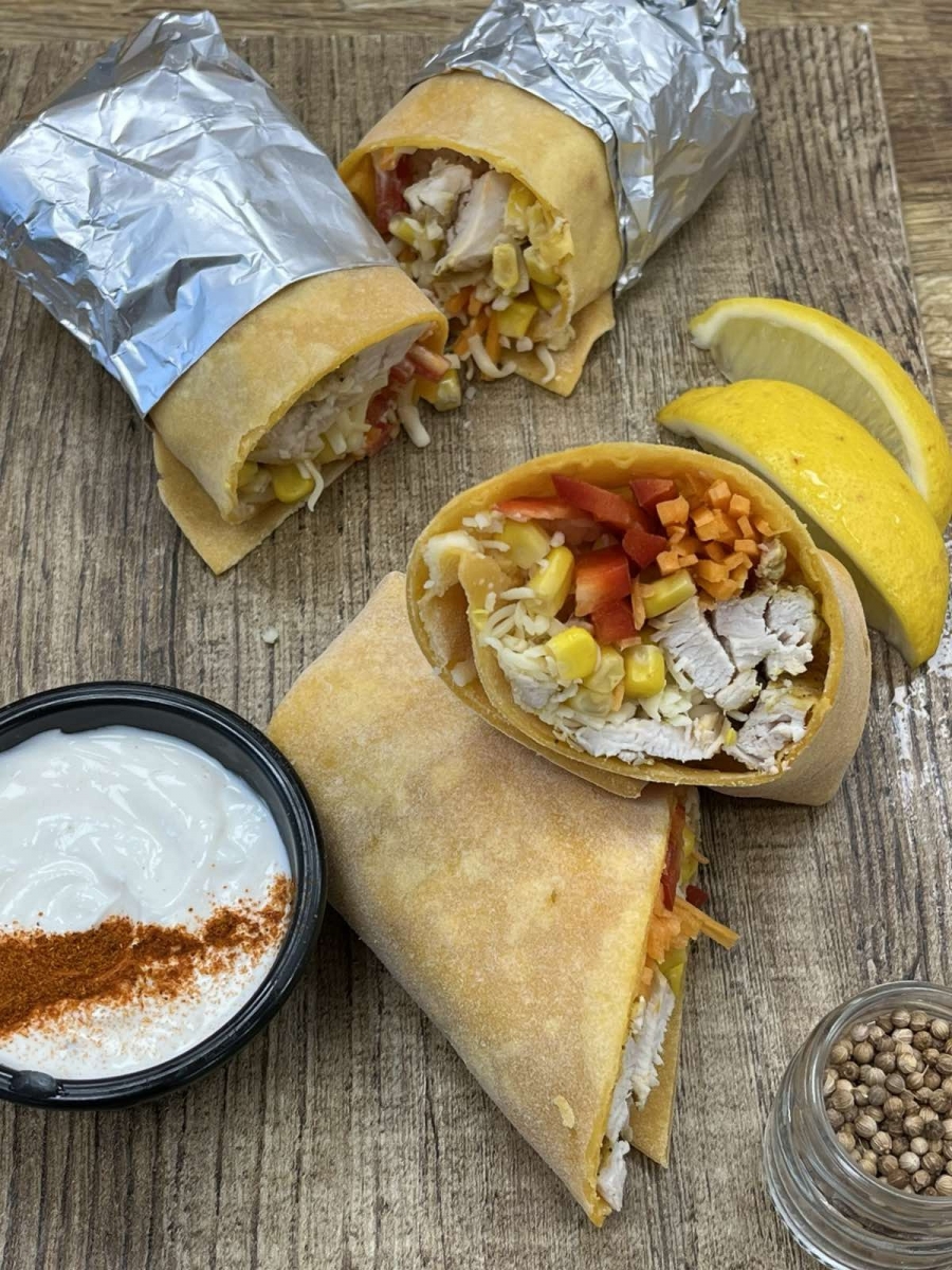 Burrito με γλυκοπατάτα, λαχανικά και κοτόπουλο | Kids Cooking Club