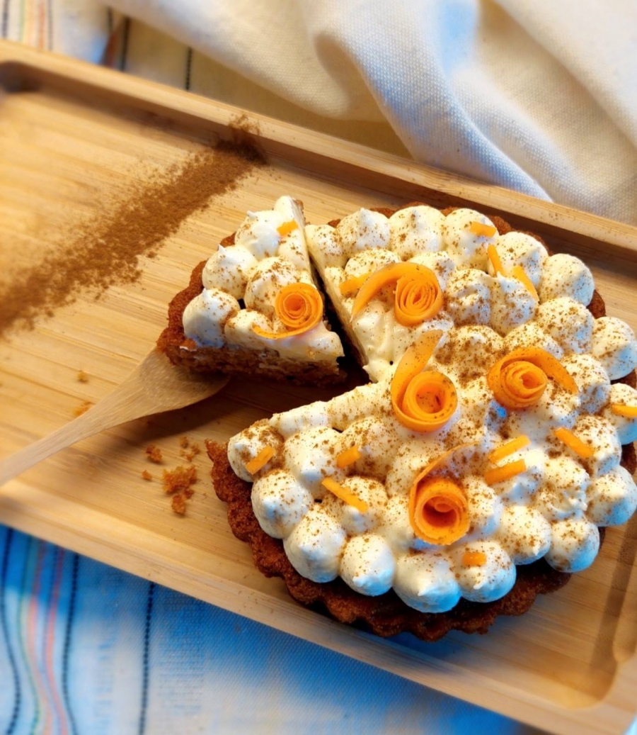 Carrot cake χωρίς ζάχαρη με κρέμα τυριού | Kids Cooking Club