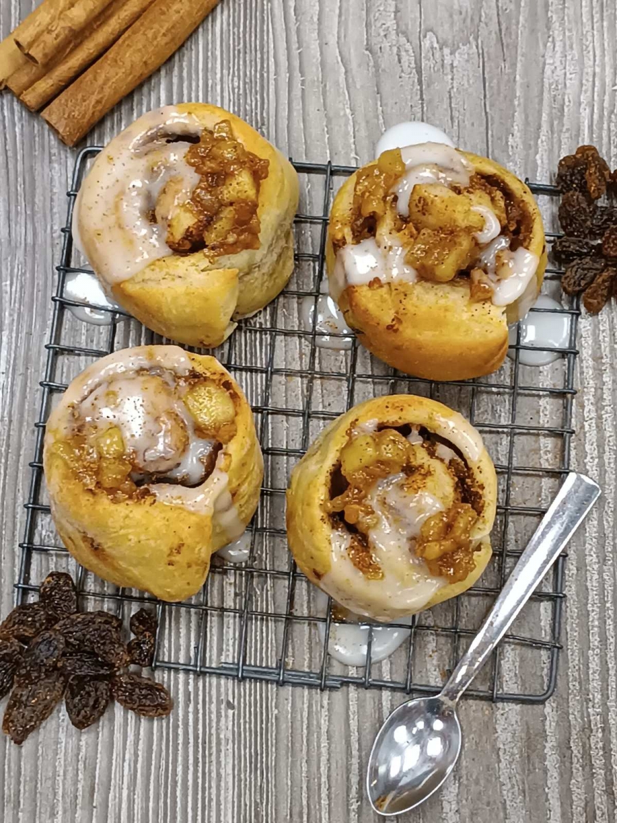 Cinnamon rolls με μήλο | Kids Cooking Club