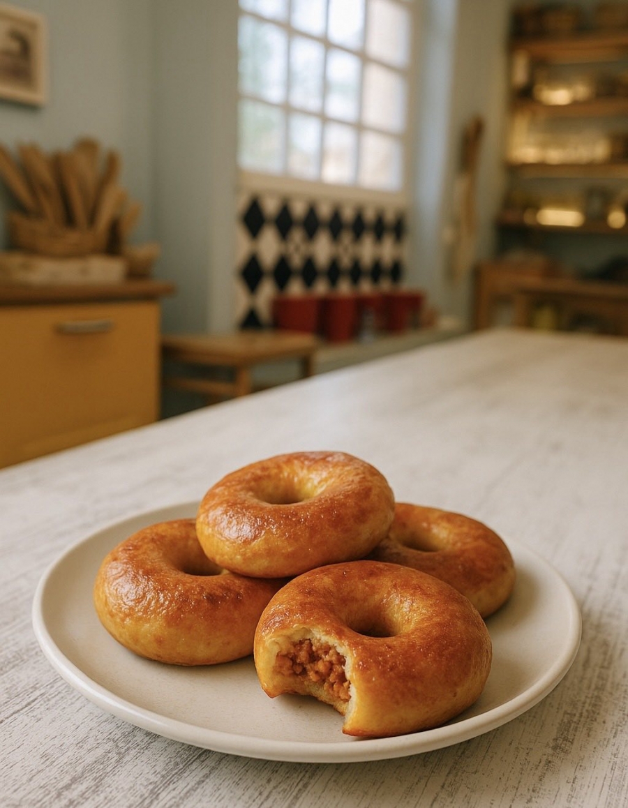 Donuts Πατάτας με Κιμά στον Φούρνο | Kids Cooking Club