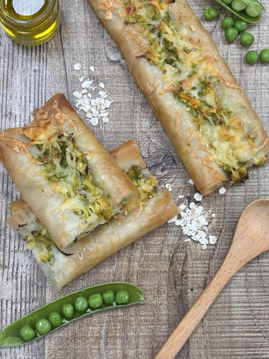 Τραγανές Κολοκυθοπιτες με φρέσκο αρακά | Kids Cooking Club