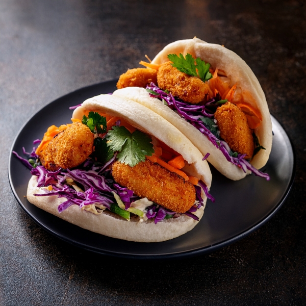 Bao buns με κοτομπουκιές στο φούρνο