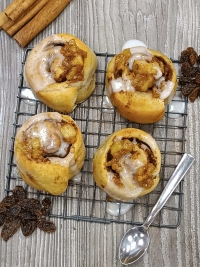 Cinnamon rolls &mu;&epsilon; &mu;ή&lambda;&omicron;