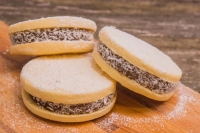 Μπισκότα Alfajores με βρώμη και μήλο