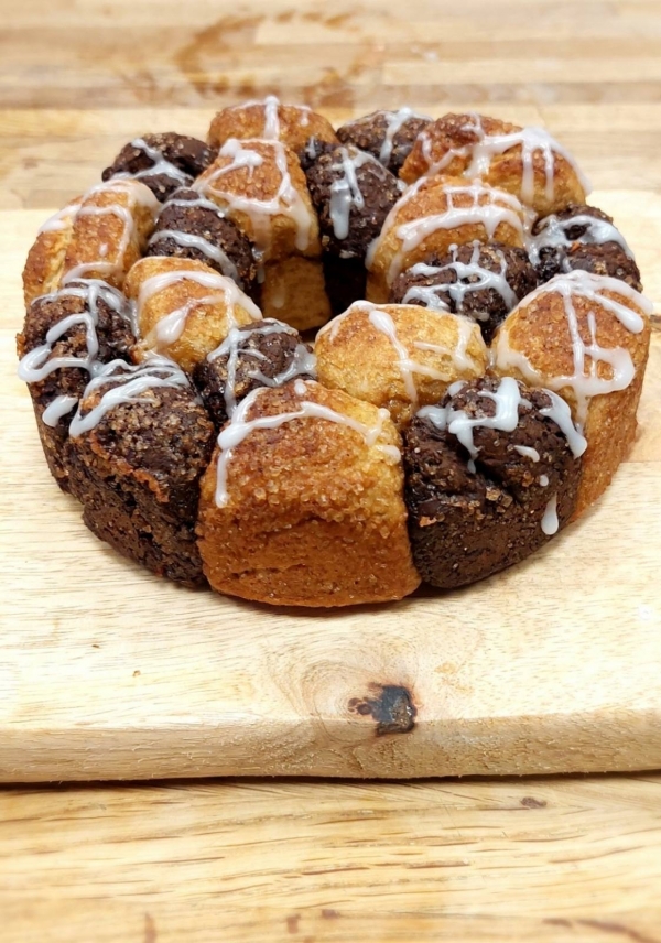 Monkey bread με μήλο και κανέλα